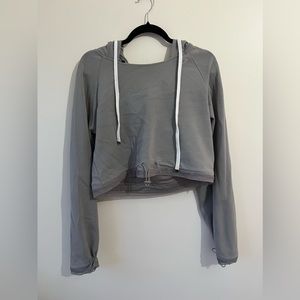 Whitney Simmons X Gymshark grey cropped hoodie Size medium
